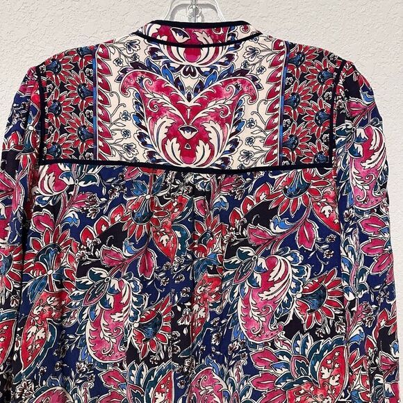 Anthropologie Spliced Tunic Dress S Boho Pheasant Folk Cottage - Picture 8 of 11